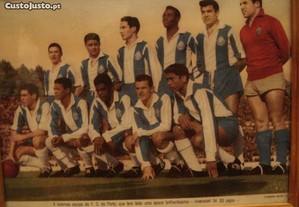 Imagem equipa F.C.Porto antiga emoldurada separata