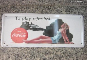 chapa decorativa coca-cola