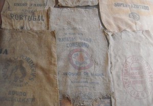 Sacas sacos serapilheira antigas varios modelos decoracao rustica industrial