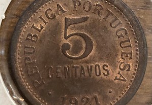 5 centavos de 1921 Bela