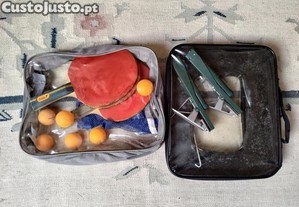 Set de Ténis de Mesa / Ping Pong - Raquetes, Bolas, Rede e Suporte