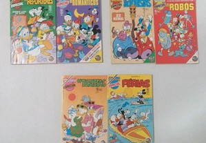 Seleção de 6 livros de BD do Disney Especial com edição da editora Abril Morumbi