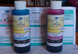 2 Embalagens Tinta (recarga) INKOWL - Impressora Epson Jacto de Tinta