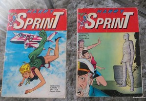BD Harry Sprint 2 livros Nº 5 e Nº 6 -1977 Francês - Nuit de Cauchemar e Le Piège Dor