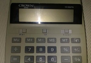 Maquina de calcular de secretária com rolo CROWN