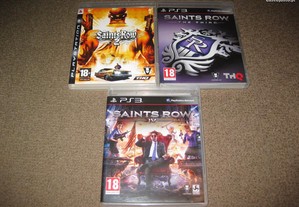 3 Jogos da Saga "Saints Row" para a Playstation 3/Completos!