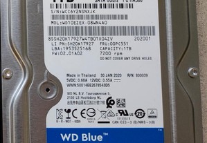 Disco Rígido WD Blue SATA 1Tb 3.5'