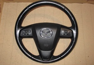 Volante multifunções em pele com airbag para Mazda 6 (2009)