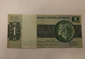 Nota antiga Brasileira de 1 Cruzeiro