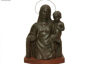 Busto de N. Sra. com Menino Jesus - Henrique Moreira (1890-1979)