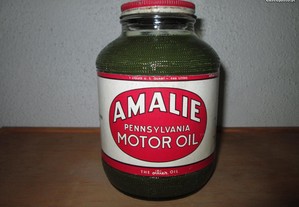 Colecção Embalagens Óleo Motor - Amalie Oil Motor Glass Jar 1938