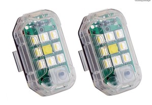 Luz estroboscópica LED para motocicletas, bicicletas e carros, com controle remoto