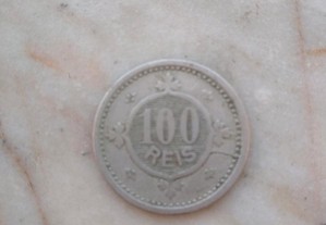 Moeda de 100 Réis, reinado de D. Carlos I, 1900