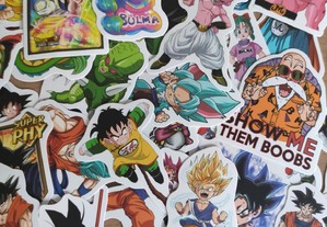 50 Stickers Autocolantes Dragon Ball