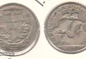 2.50 Escudos 1940 - mbc_ prata