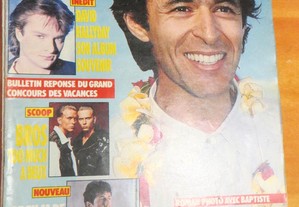 Revista Salut Música ANOS 80 Goldman, Stallone com poster David Hallyday - 1989