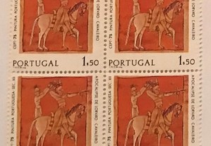 Quadra de selos novos 1.50 escudos - Europa CEPT - 1975