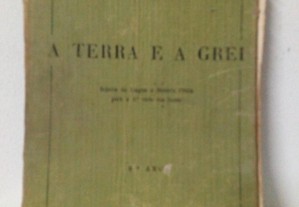 Livro " A terra e a grei " Selecta de língua e História Pátria de Corrêa de Oliveira