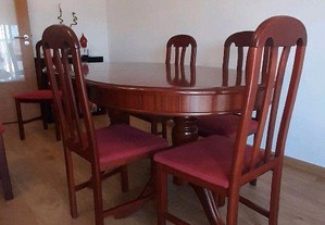 Mesa de jantar + 6 cadeiras