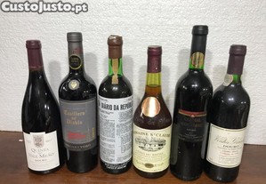 6 garrafas de vinho tinto
