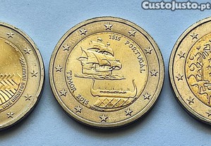 Moedas 2 EUR 60 Anos da Declara��o Universal Direitos Humanos, Timor e 30 Anos Bandeira da Europa