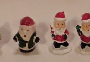 Conjunto 7 Figuras Pai Natal em miniatura