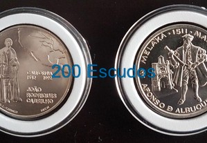 Portugal Moedas de 200$00 BNC - 1992/1995 - AM