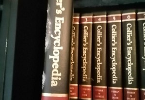 livro enciclopédia collier's encyclopedia 1
