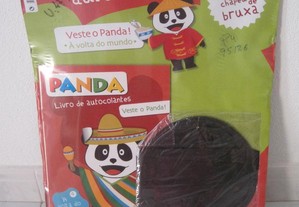 Livro de autocolantes do Panda + chapéu Grátis