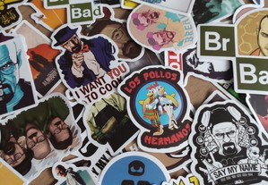50 Autocolantes Stickers Série Breaking Bad