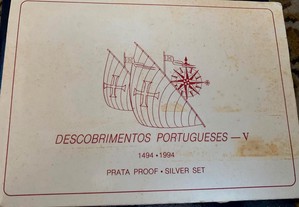 Moedas 200 escudos Prata Proof Descobrimentos Serie V de 1994