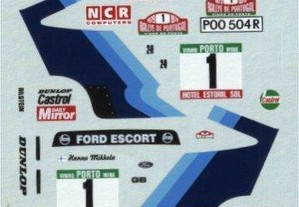 Decalque-Ford Escort MK2 - Vencedor Portugal 79