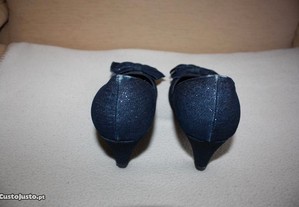 Sapatos de ganga azuis com laço FAFALA tamanho 37