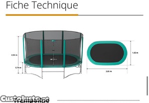 Trampolim 360cm France Trampoline