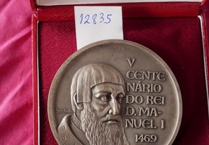 Medalha do V Centenário do rei D. Manuel I 1969