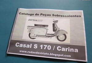 Catálogo Peças Motorizada Casal S170 Carina 50 cc scooter