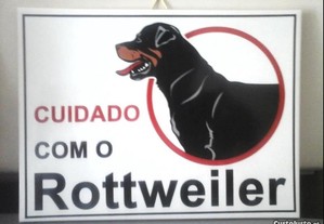 NOVO Azulejo Cuidado com o Cão Rottweiler 20X15 CM