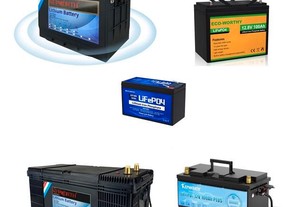 Bateria LifePO4 litio 30AH a 280AH 12V/24V/48V BMS, Bluetooth, GRADE A