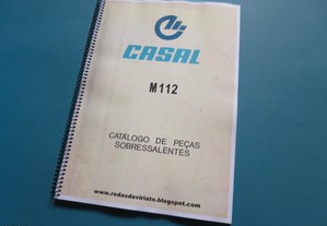 Catálogo Peças Motor Casal M112 motorizada antiga 50 cc mota