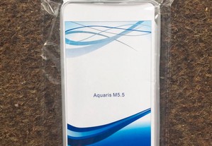 Capa de silicone transparente para BQ Aquaris M5.5