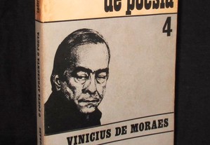 Livro Cadernos de Poesia 4 Vinicius de Moraes 1969