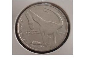 Portugal moeda comemorativa 5 euro dinossauros Lourinhanensis