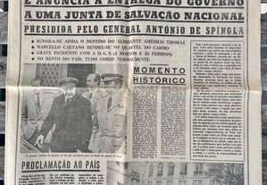 Jornal Diário de Notícias 25 de abril de 1974