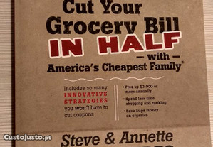 Livro "Cut Your Grocery Bill In Half"
