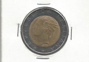 Espadim - Moeda de 500 Liras de 1987 - Itália