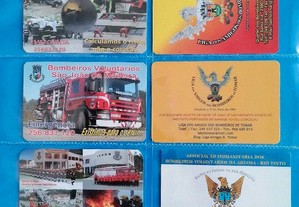 84 calendários de Corporações de Bombeiros Voluntários Portugueses