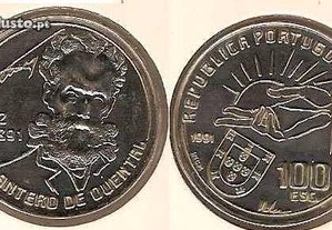 100 Escudos 1991 Antero de Quental - soberba