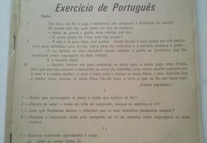 Exercícios de Português