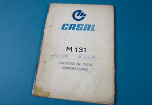 Catálogo Peças Sobressalentes Motor Casal M131 com motor rega estacionário