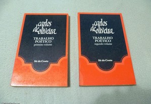 Carlos de Oliveira - Trabalho Poético (2 volumes - 1ª ed. Sá da Costa)